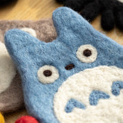 My Neighbor Totoro Handmade Wool Coaster - Medium Totoro