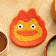 Howl's Moving Castle Handmade Wool Coaster - Calcifer