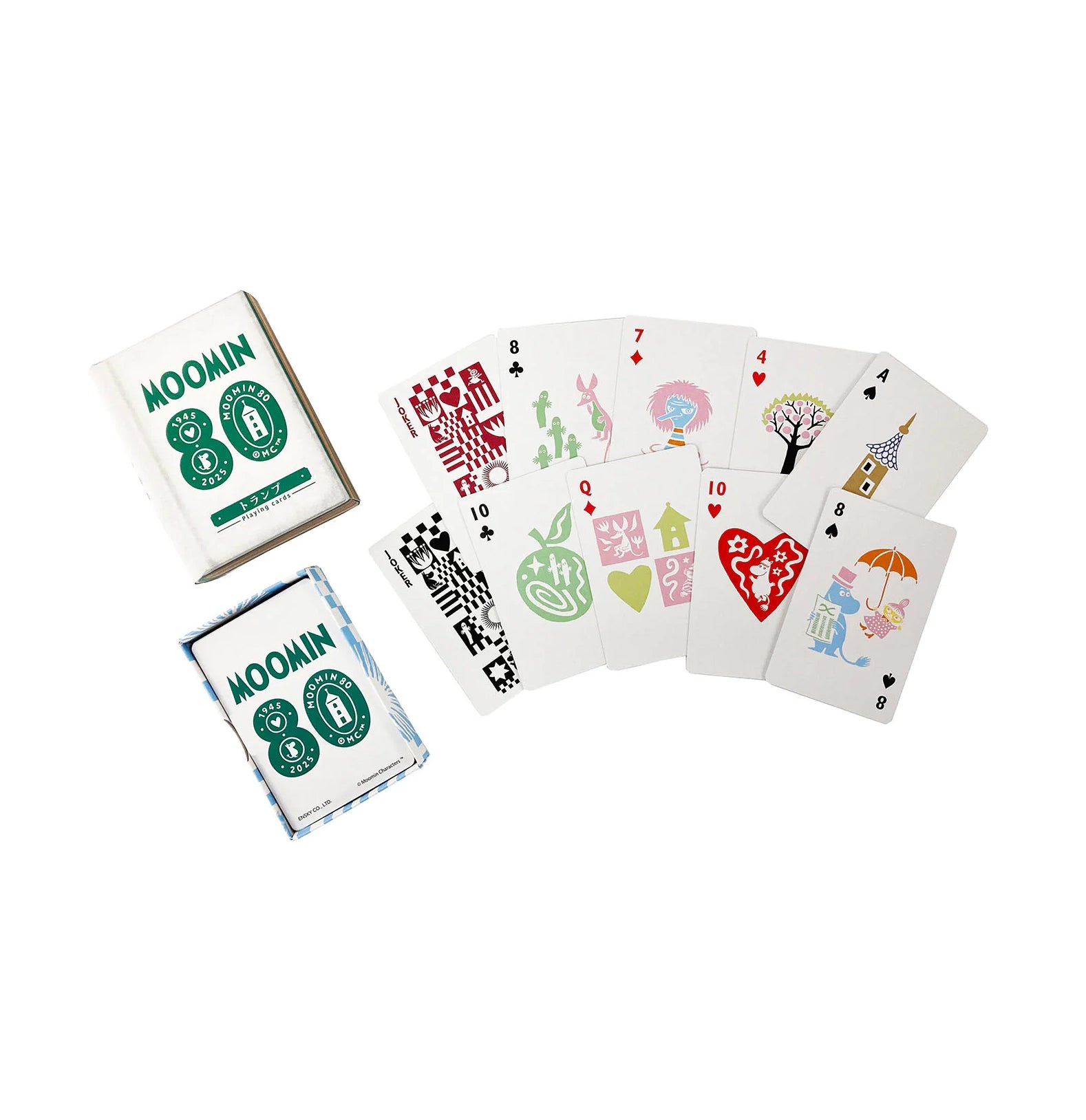 The moomin valley playing cards - 80th