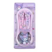 Kuromi spoon fork case set