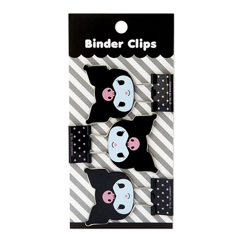 Kuromi Binder Clips