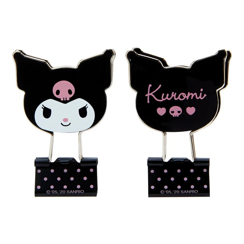 Kuromi Binder Clips