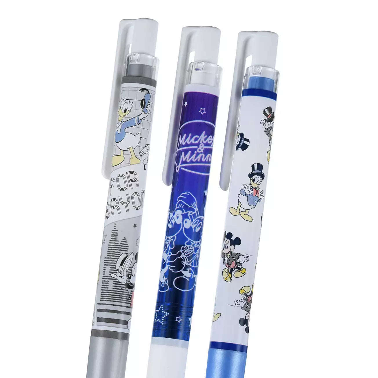 Mickey, Minnie and Donald Juice Up 0.4 Gel Ink Ballpoint Pen Set