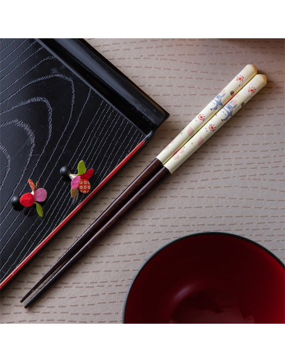 My Neighbor Totoro - Totoro Sakura Pattern Painted Chopsticks