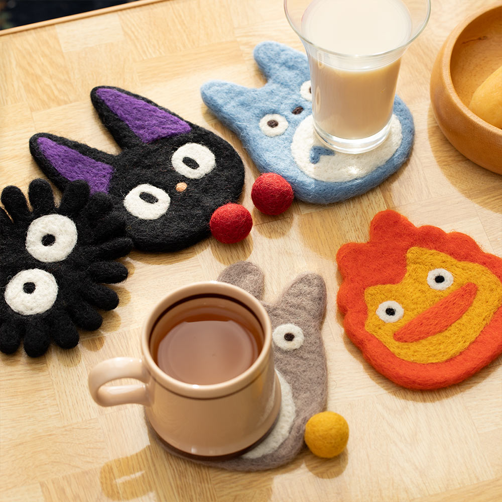 Howl's Moving Castle Handmade Wool Coaster - Calcifer