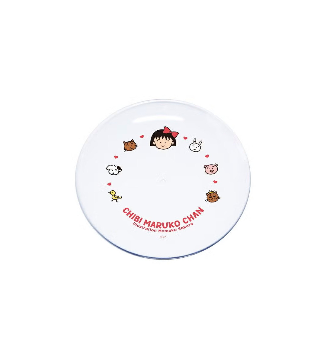 Chibi Maruko-Chan Clear Plate 18cm - Maruko