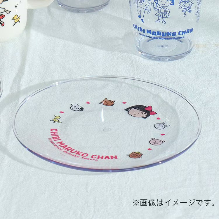 Chibi Maruko-Chan Clear Plate 18cm - Maruko