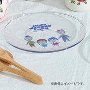 Chibi Maruko-Chan Clear Plate 18cm - Friends