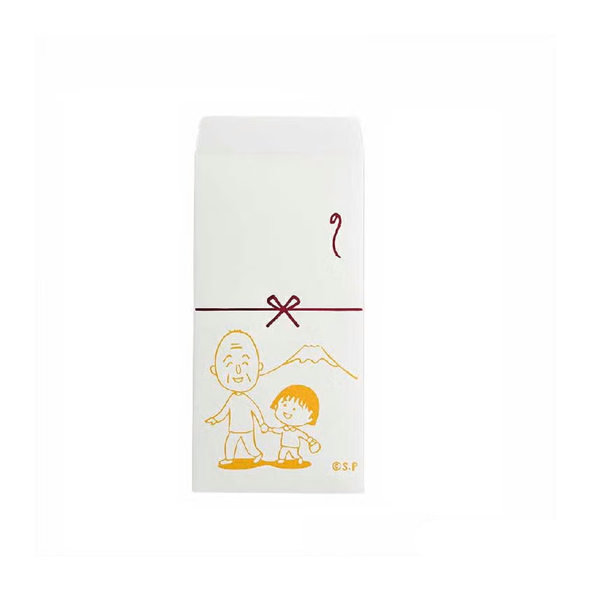 Chibi Maruko-Chan Noshi Bag - Walk with Grandpa