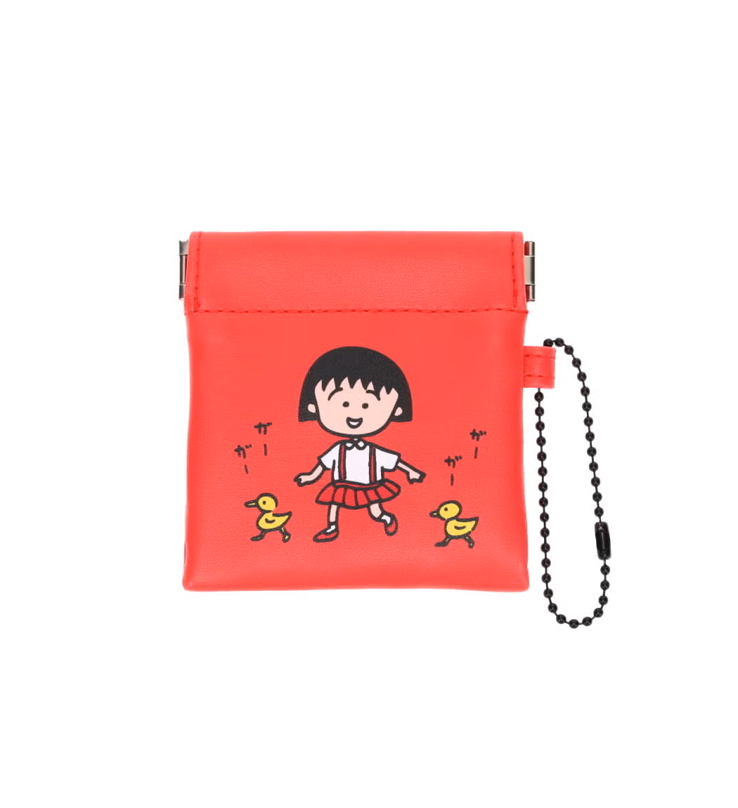Chibi Maruko-Chan Spring Pouch - Red