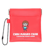 Chibi Maruko-Chan Spring Pouch - Red