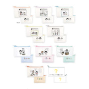 Chibi Maruko-Chan × Crayon Shin-Chan Secret Flat Mini Pouch Single Item