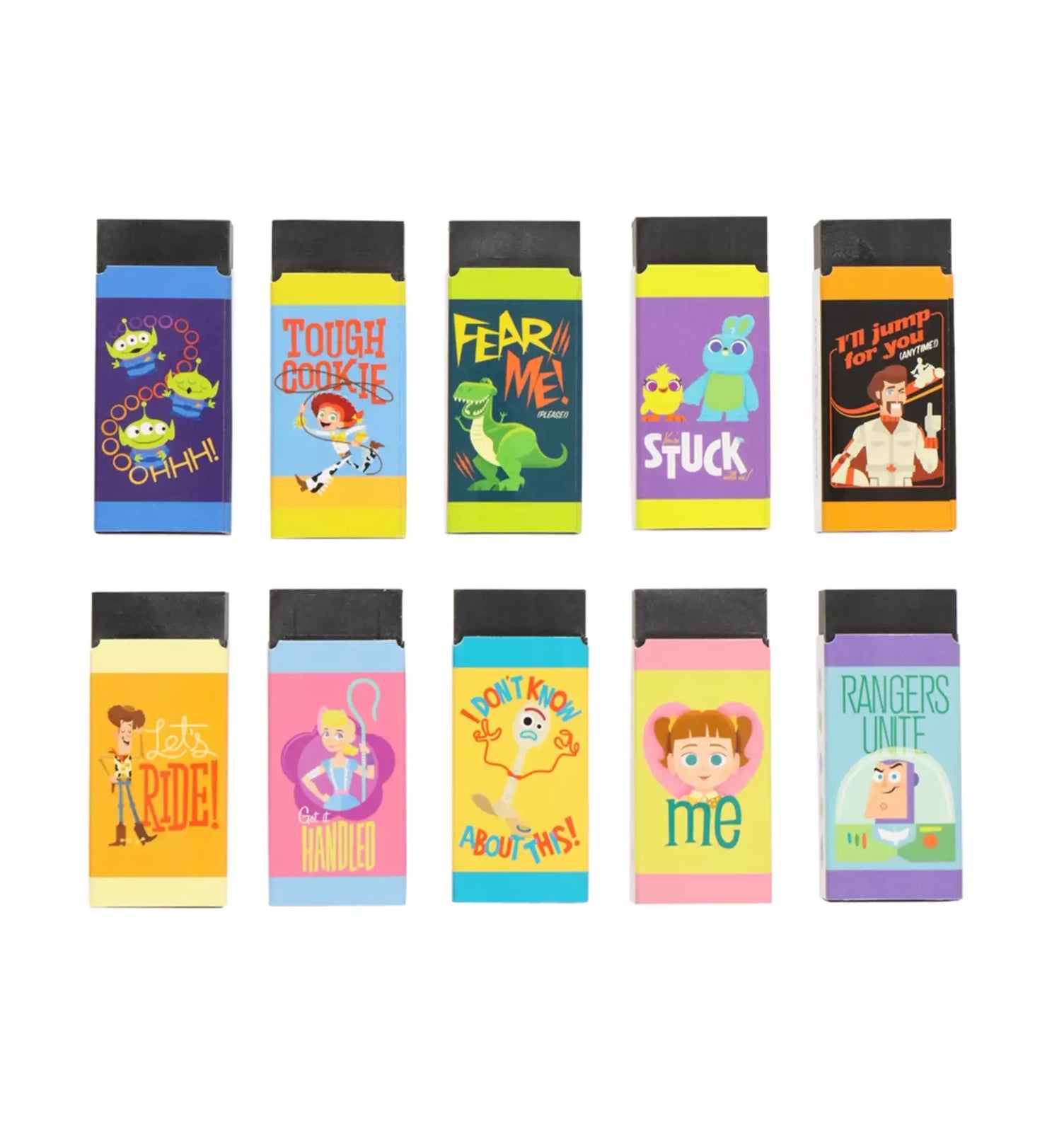 Toy Story 10 MONO erasers