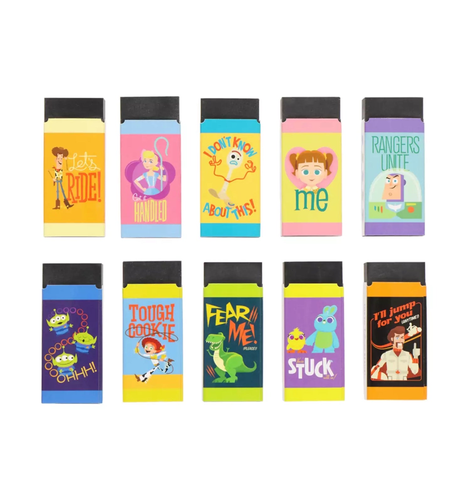 Toy Story 10 MONO erasers