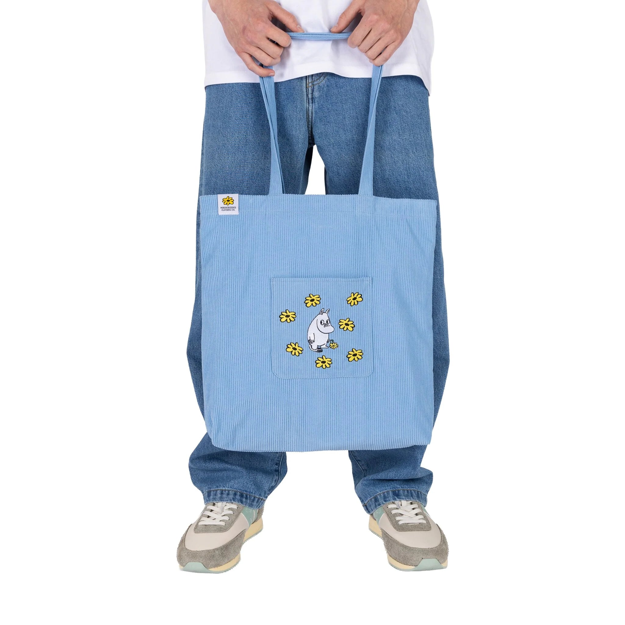 Moomin Embroidered Tote Bag by Nordicbuddies - Moomin/Blue