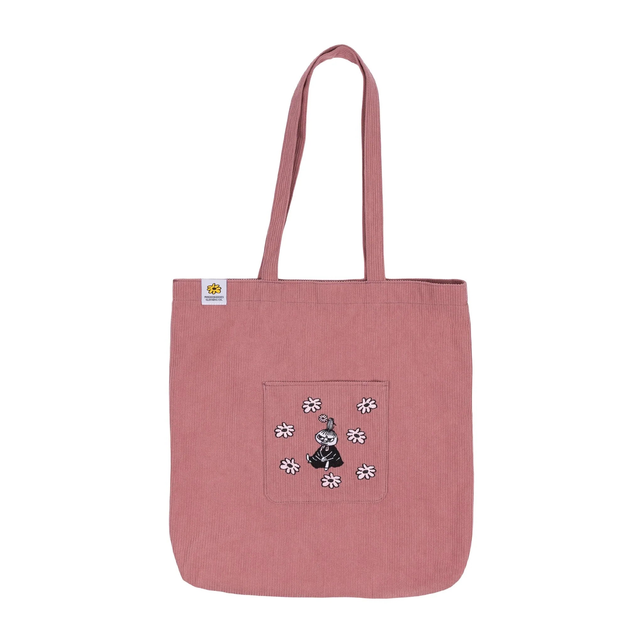 Moomin Embroidered Tote Bag by Nordicbuddies - Little My/Pink
