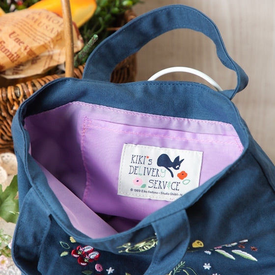 Ghibli Closet Limited Edition - Kiki's Delivery Service Embroidery Series Lunch Tote Bag