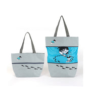 Detective Conan footprint Stretchable tote bag - Conan city