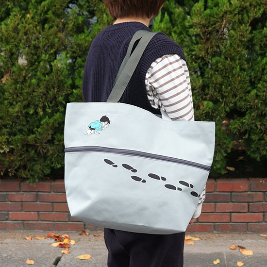 Detective Conan footprint Stretchable tote bag - Conan city