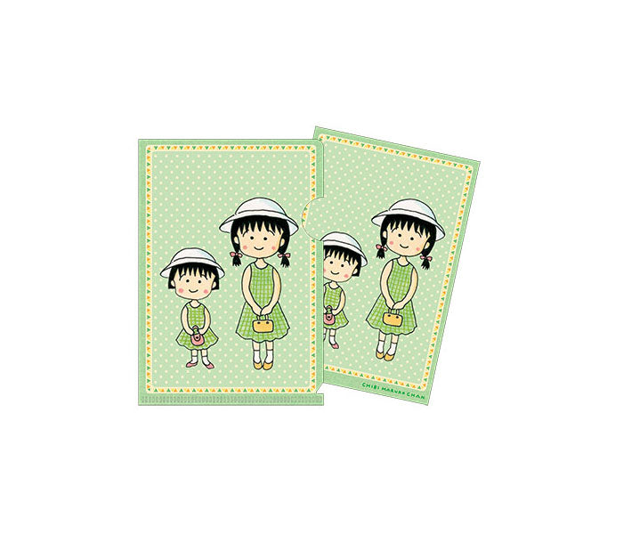 Chibi Maruko-Chan Original Artwork Postcard (with case) - Maruko and Onee-chan