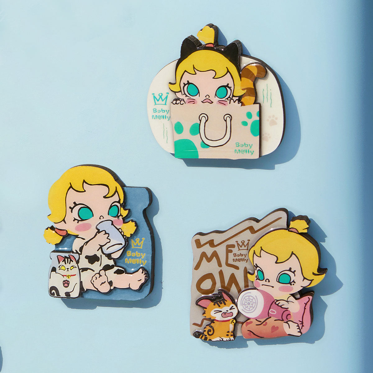 Baby Molly & Baby Tabby Series Fridge Magnet Blind Box