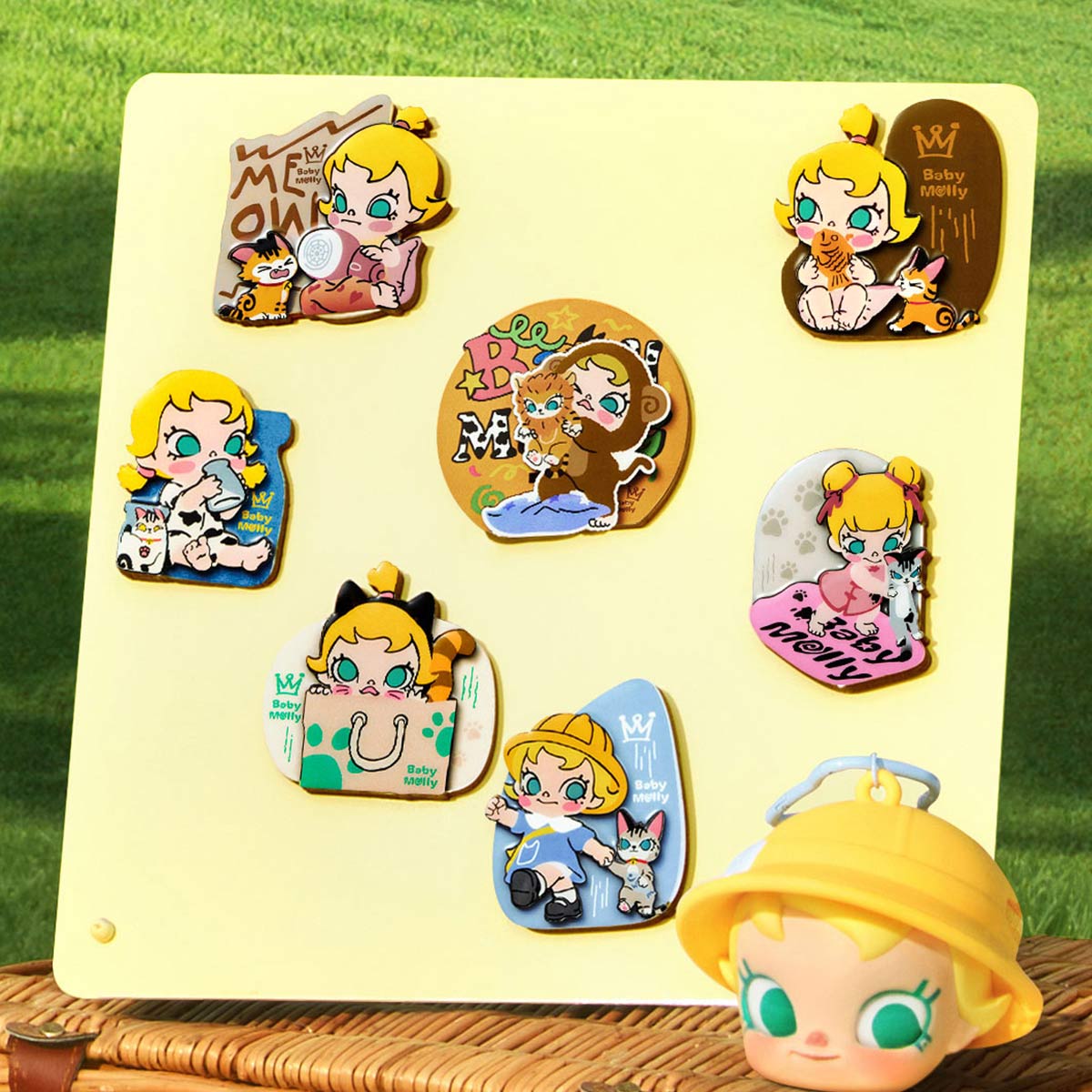 Baby Molly & Baby Tabby Series Fridge Magnet Blind Box