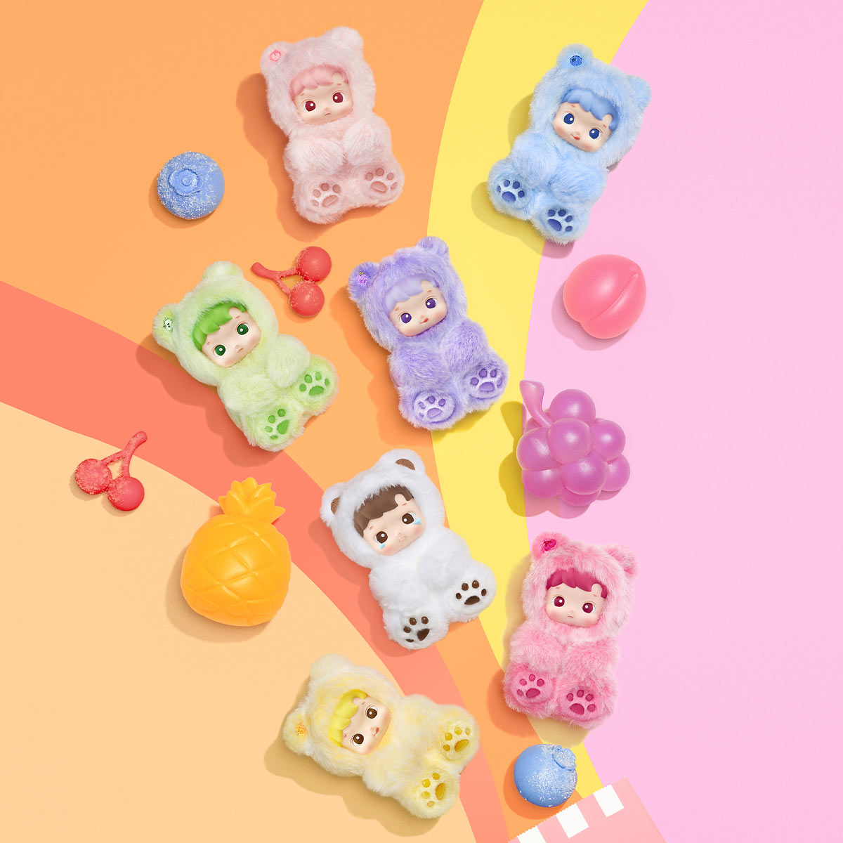 HACIPUPU Gummy Bear Series Plush Pendant Blind Box