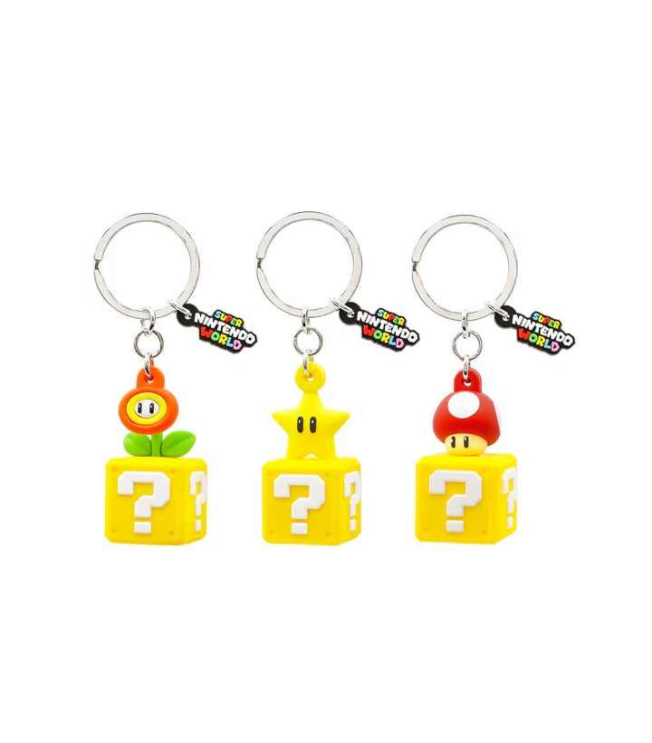 USJ Super Nintendo World - Hatena Block Keychain Set (3 pieces)
