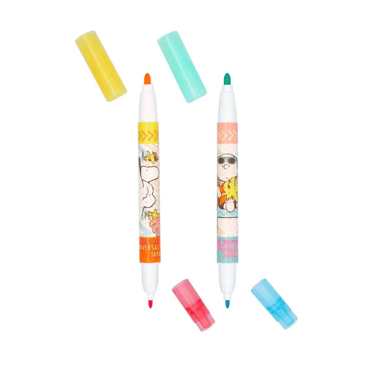 USJ Snoopy and Charlie Brown Marker set with case