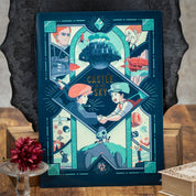 Castle in the Sky Clear File Retro Frame