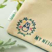 My Neighbor Totoro Pencil Case Colorful Leaf Pattern