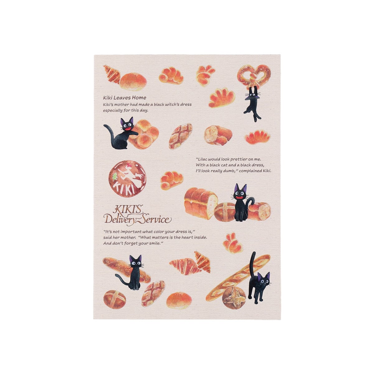 Kiki's Delivery Service Notebook Bread Pattern