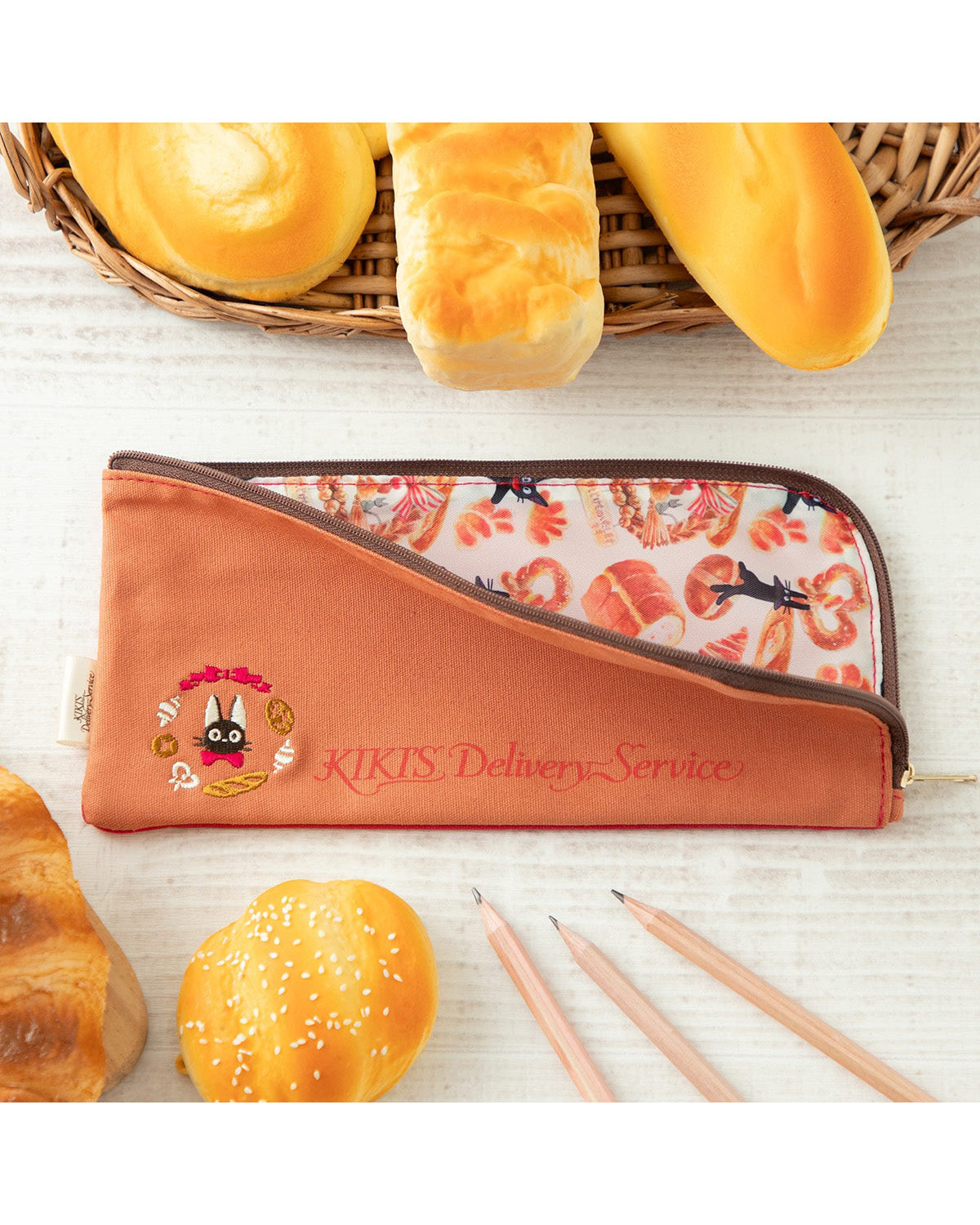 Kikis Delivery Service Pencil Case Bread Pattern