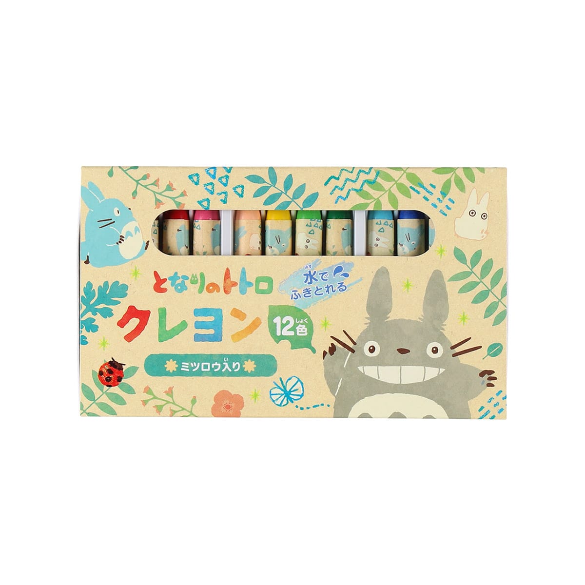 My Neighbor Totoro Crayon Colorful Leaf Pattern