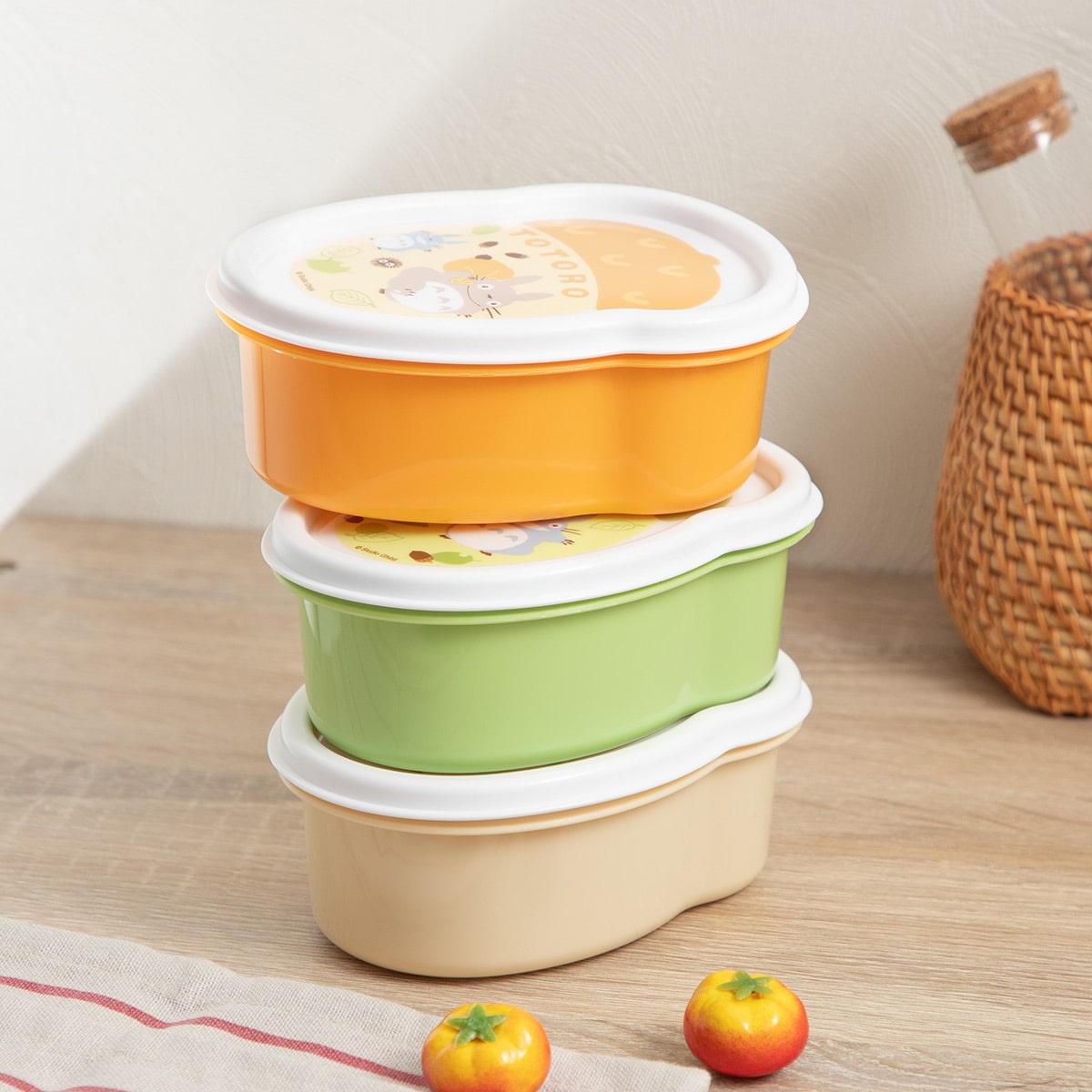 My Neighbor Totoro 3-piece die-cut sticker container set