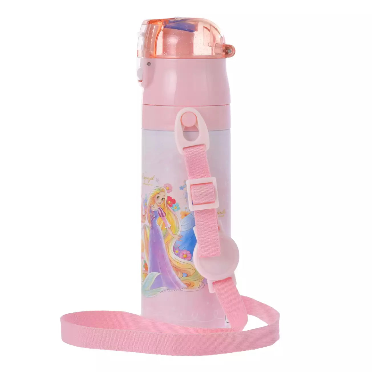 Disney Princess Water Bottle Stainless Steel with Strap