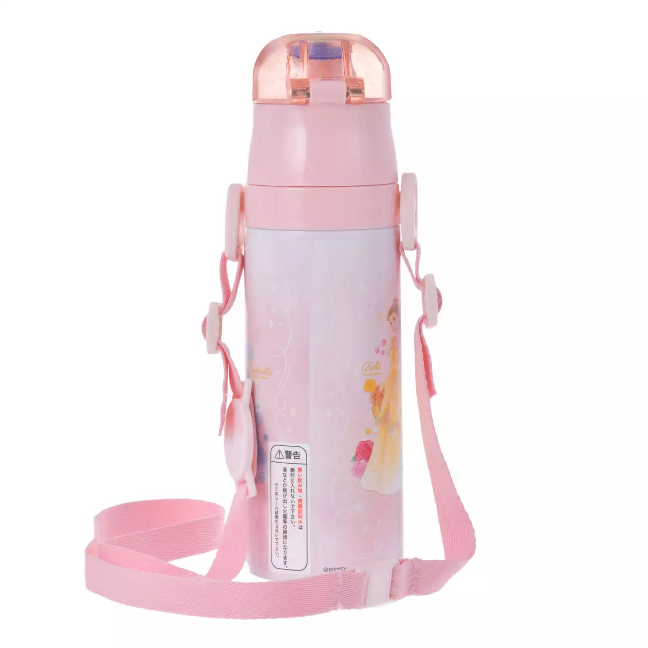 Disney Princess Water Bottle Stainless Steel with Strap