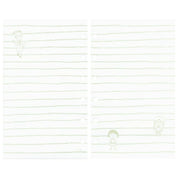 Chibi Maruko-Chan Horizontal Ruling Tomoe River 50 Sheets - Green