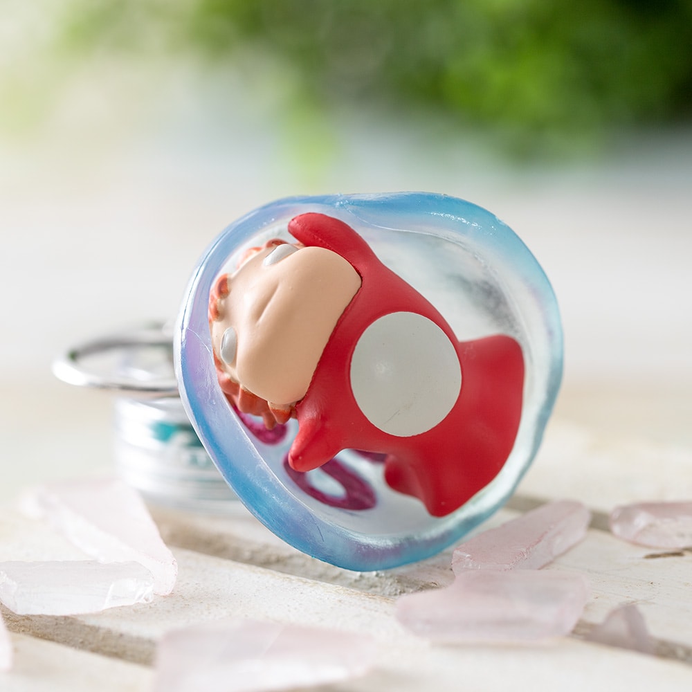 Ponyo on the cliff Keychain - Jellyfish Ponyo