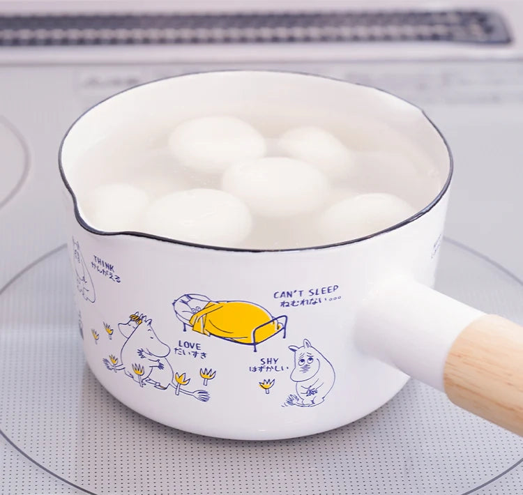 Moomin enamel milk pan 12cm