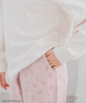 Chibi Maruko-Chan Loungewear (Top and Bottom Set) - Ivory & Pink