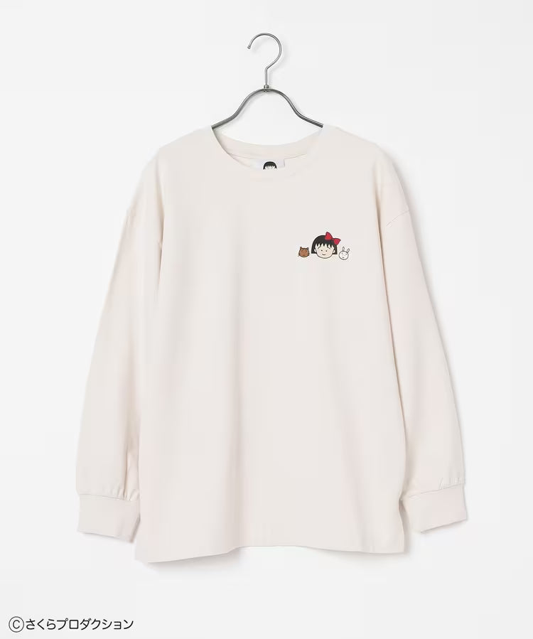 Chibi Maruko-Chan Loungewear (Top and Bottom Set) - Ivory & Pink