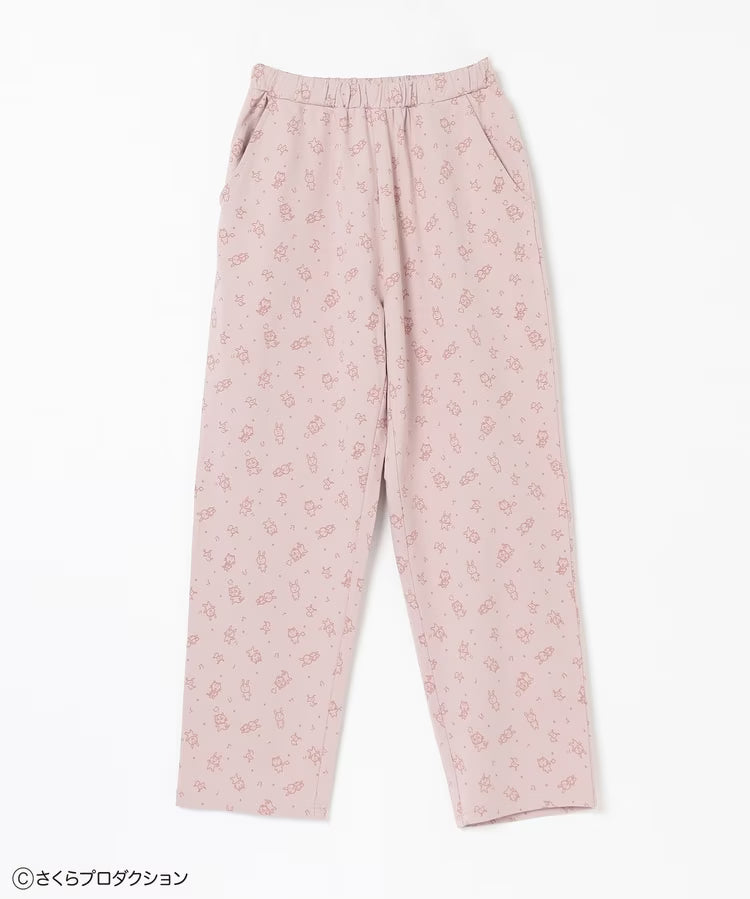 Chibi Maruko-Chan Loungewear (Top and Bottom Set) - Ivory & Pink