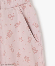 Chibi Maruko-Chan Loungewear (Top and Bottom Set) - Ivory & Pink