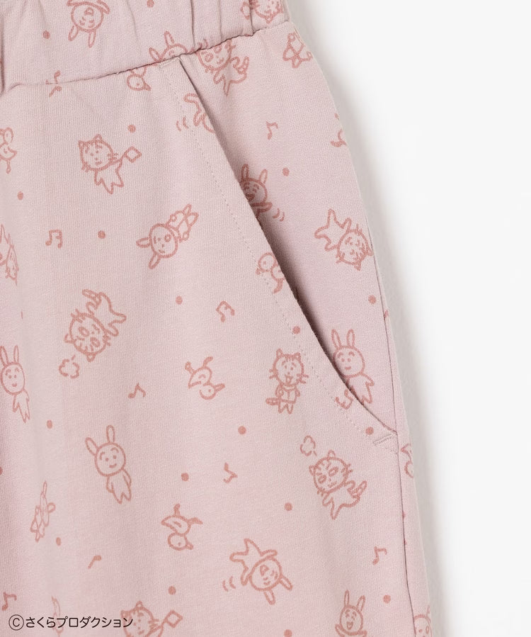 Chibi Maruko-Chan Loungewear (Top and Bottom Set) - Ivory & Pink
