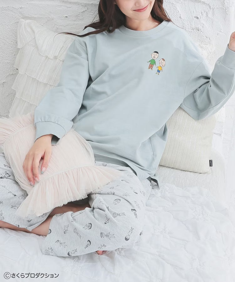 Chibi Maruko-Chan Loungewear (Top and Bottom Set)