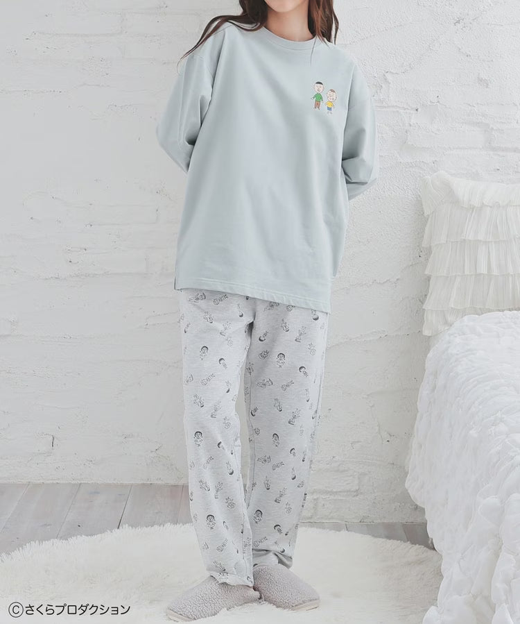 Chibi Maruko-Chan Loungewear (Top and Bottom Set)
