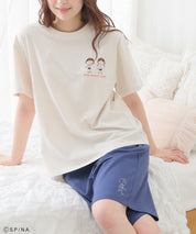 Chibi Maruko-Chan Loungewear (Top and Bottom Set) - Off-White Blue