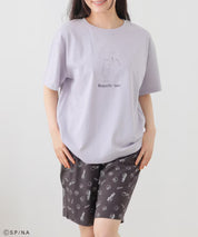Chibi Maruko-Chan Loungewear (Top and Bottom Set) - Purple & Grey