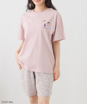 Chibi Maruko-Chan Loungewear (Top and Bottom Set) - Pink & Grey